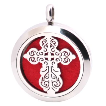 10pcs Cross Aromatherapy Essential Oil Surgical Stainless Steel Pendant Necklace Perfume Diffuser Locket with Felt Pdas
10pcs Cross Aromatherapy Essential Oil Surgical Stainless Steel Pendant Necklace Perfume Diffuser Locket with Felt Pdas