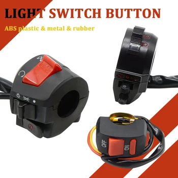 

Universal Motorcycle Handlebar Light Switch ON-OFF Button Accident Hazard Light Switch 12V DC For Motorcycles ATVs Scooters