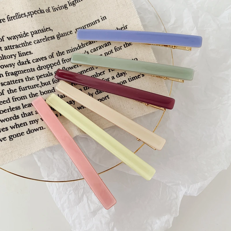 1PC Fashion Vintage Women Colorful Solid Plastic Thick Barrettes Female Elegant Hair Clips Lady Hairpins Hair Accessories
1PC Fashion Vintage Women Colorful Solid Plastic Thick Barrettes Female Elegant Hair Clips Lady Hairpins Hair Accessories