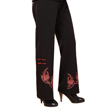 Black Traditional Chinese Women Flare Pant Embroidery Trousers Full Length Flower Size S M L XL XXL XXXL 4XL 2991-2
Black Traditional Chinese Women Flare Pant Embroidery Trousers Full Length Flower Size S M L XL XXL XXXL 4XL 2991-2
