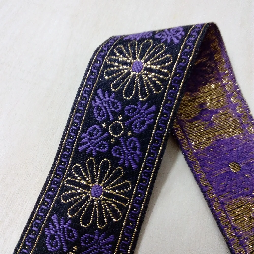 20mm 33mm 1-3/8 Purple Golden Filigree Flowers Beautiful Lace Ribbon Dog Collar Costume Laciness National Jacquard Woven Webbing
20mm 33mm 1-3/8 Purple Golden Filigree Flowers Beautiful Lace Ribbon Dog Collar Costume Laciness National Jacquard Woven Webbing