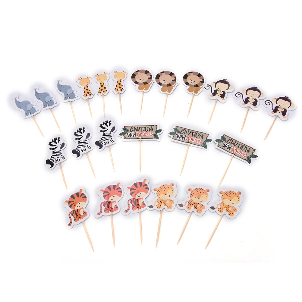 24pcs Animal Cake Toppers Cartoon Cupcake Inserts Card Jungle Safari Cupcake Picks Birthday Baby Shower Kids Party Favors
24pcs Animal Cake Toppers Cartoon Cupcake Inserts Card Jungle Safari Cupcake Picks Birthday Baby Shower Kids Party Favors
