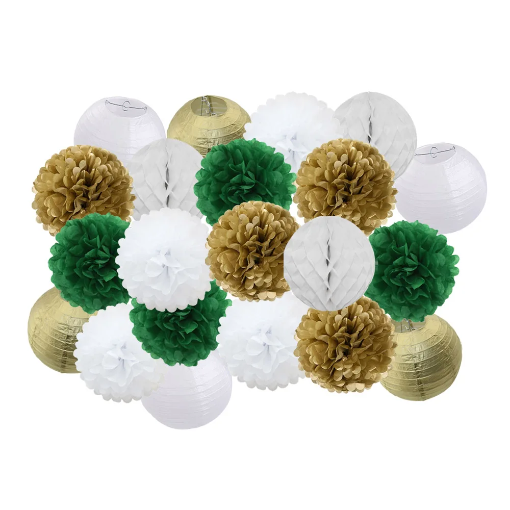 New 21pcs/set Gold/Silver/White Mixed 8" 10" Round Paper Lantern Pom Pom For Christmas Party Decoration Hanging Paper Crafts
New 21pcs/set Gold/Silver/White Mixed 8" 10" Round Paper Lantern Pom Pom For Christmas Party Decoration Hanging Paper Crafts
