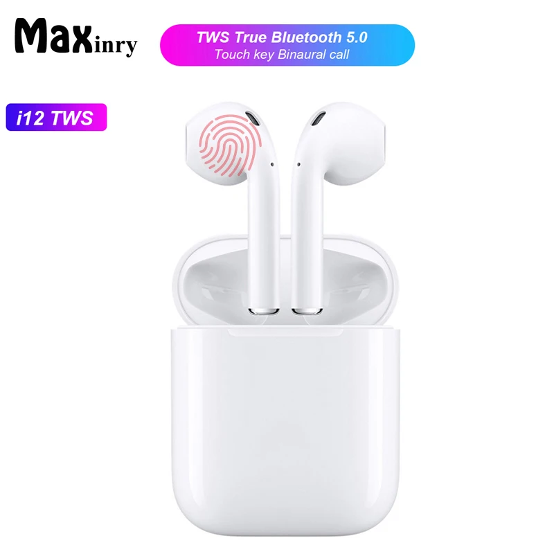 Maxinry i12 tws Bluetooth Double Wireless earphones Touch control Earbuds 3D Surround & Charging case for iPhone Android phone
Maxinry i12 tws Bluetooth Double Wireless earphones Touch control Earbuds 3D Surround & Charging case for iPhone Android phone