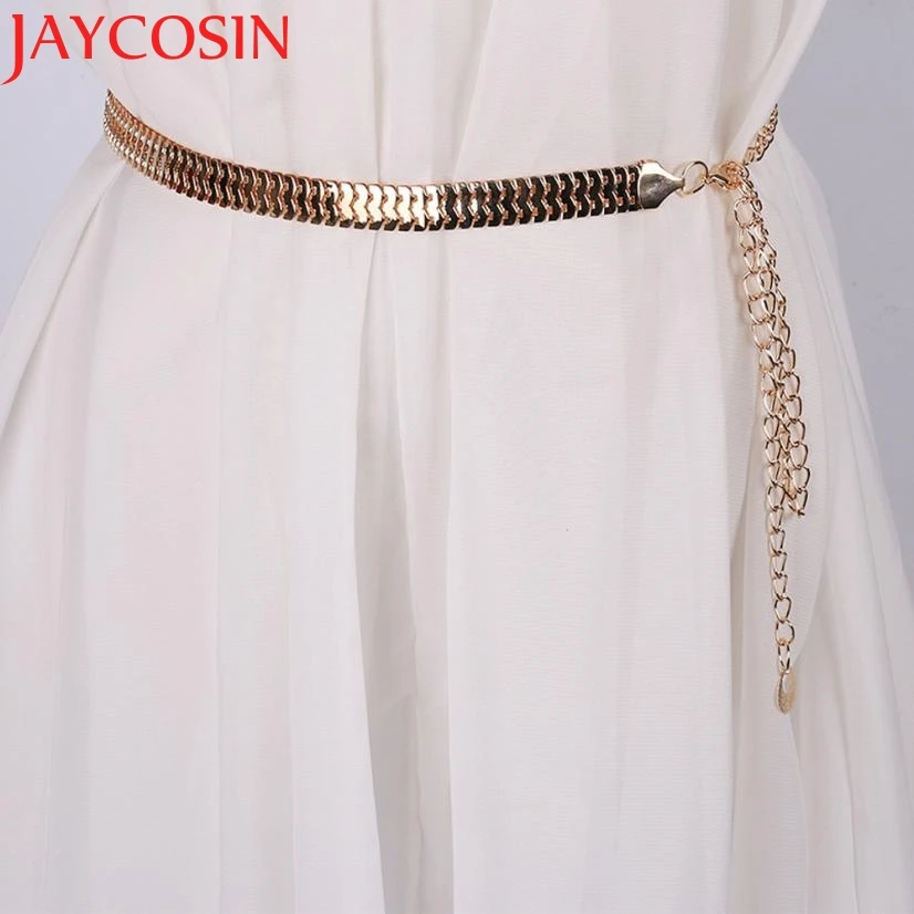 JAYCOSIN New Fashion Women Lady Fashion Fish Skin Pattern Metal Gold Chain Belt Waist Strap 160616 Drop Shipping
JAYCOSIN New Fashion Women Lady Fashion Fish Skin Pattern Metal Gold Chain Belt Waist Strap 160616 Drop Shipping