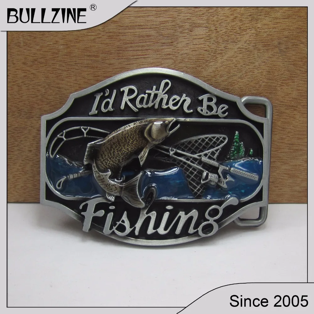 Bullzine wholesale I'd rather be hunting belt buckle with pewter finish FP-02471 suitable for 4cm width belt
Bullzine wholesale I'd rather be hunting belt buckle with pewter finish FP-02471 suitable for 4cm width belt