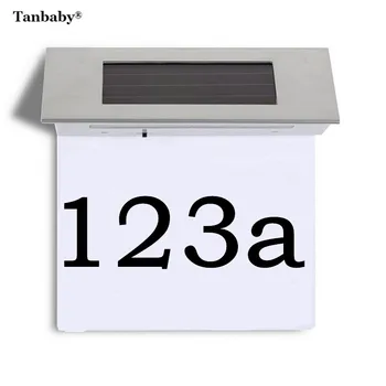 Tanbaby Solar Panel Door Number LED Light Waterproof Outdoor Apartment Number Light Doorplate Lighting for Door Home Garden
Tanbaby Solar Panel Door Number LED Light Waterproof Outdoor Apartment Number Light Doorplate Lighting for Door Home Garden