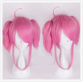 Game LOL Luxanna Crownguard women cosplay wig pink hair with 2 ponytails Lady of Luminosity hair costumes
Game LOL Luxanna Crownguard women cosplay wig pink hair with 2 ponytails Lady of Luminosity hair costumes