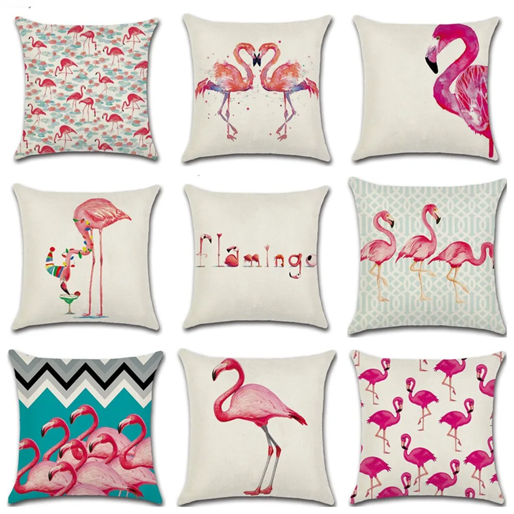 Pink Animals Flamingo Printed Decorative Throw Pillow Case Cover Square Cotton Linen Cushion Cover For Sofa Home Capa Almofadas
Pink Animals Flamingo Printed Decorative Throw Pillow Case Cover Square Cotton Linen Cushion Cover For Sofa Home Capa Almofadas