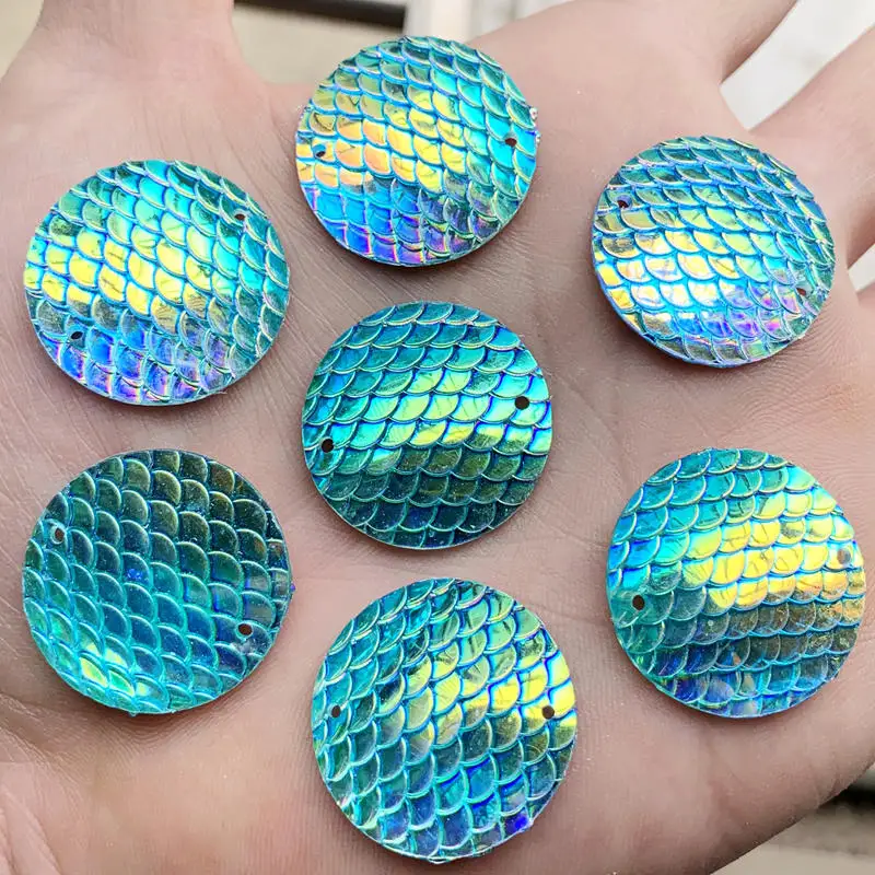 12pcs 25mm Big AB Crystal Fish Scale Rhinestones Sewing Resin Applique Round Flatback Strass Sew On Stones for Clothes Crafts
12pcs 25mm Big AB Crystal Fish Scale Rhinestones Sewing Resin Applique Round Flatback Strass Sew On Stones for Clothes Crafts