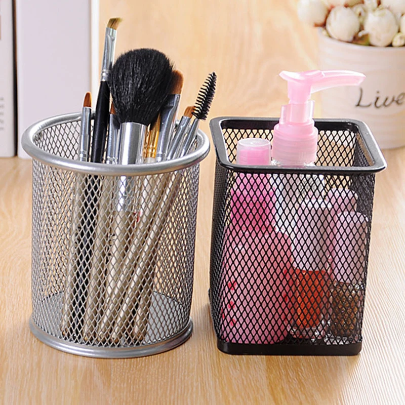 WCIC Round Square Metal Pen Holder Brush Pot Hollow Pattern Storage Pencil Holder Container Birthday Gift Desk Makeup Organizer
WCIC Round Square Metal Pen Holder Brush Pot Hollow Pattern Storage Pencil Holder Container Birthday Gift Desk Makeup Organizer