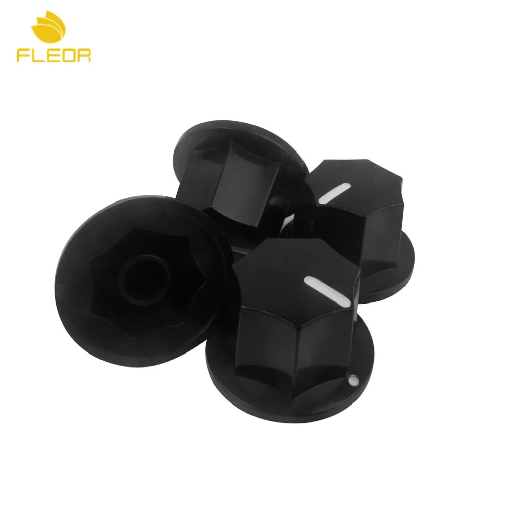 FLEOR 4pcs Plastic Black Bass Guitar Tone Volume Control Knobs Amp Amplifier Effects Pedal Knobs
FLEOR 4pcs Plastic Black Bass Guitar Tone Volume Control Knobs Amp Amplifier Effects Pedal Knobs