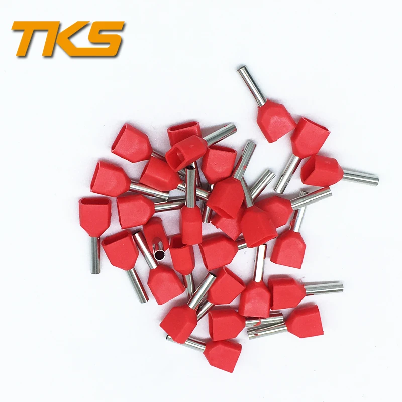 1000PCS TE7508 Wire Ferrules Sleeve Double Cord End Terminal Copper Insulated Crimp Splice Terminal For 2 X 0.75mm2 .8mm
1000PCS TE7508 Wire Ferrules Sleeve Double Cord End Terminal Copper Insulated Crimp Splice Terminal For 2 X 0.75mm2 .8mm