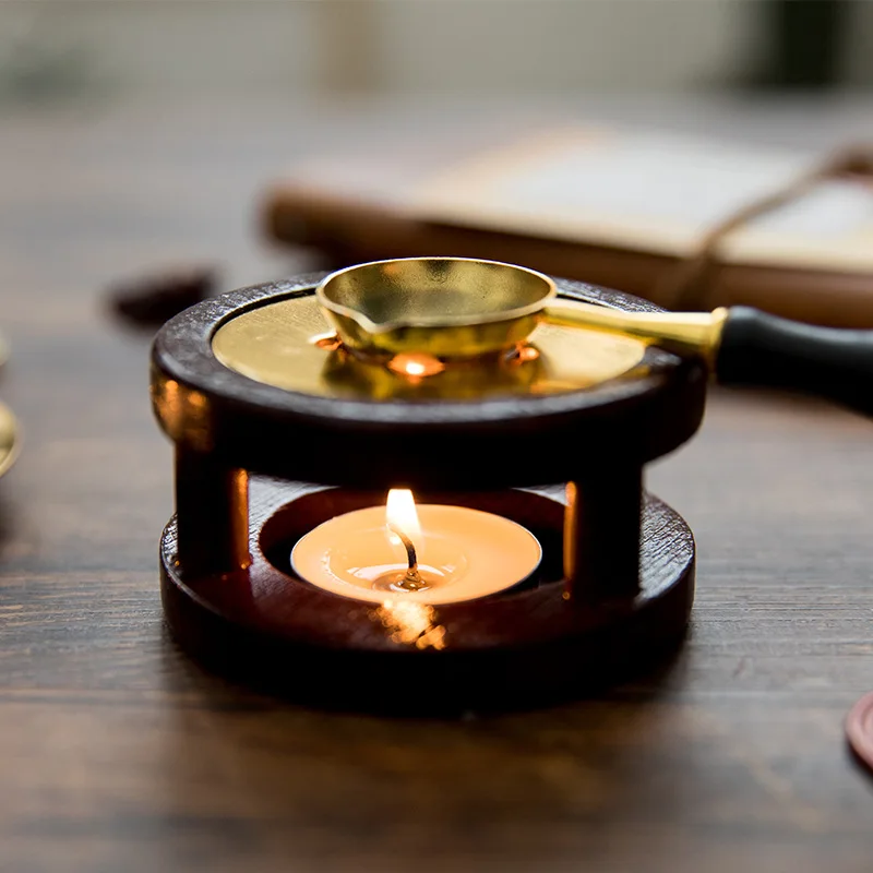 Ретро свеча подсвечник ароматерапия чай благовония горелки восковое уплотнение