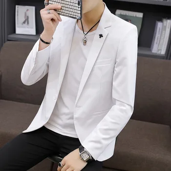Spring and Autumn Single Row One Button Solid Color Men's Blazer Terno Slim Masculino Blezer Masculino M-4XL
Spring and Autumn Single Row One Button Solid Color Men's Blazer Terno Slim Masculino Blezer Masculino M-4XL