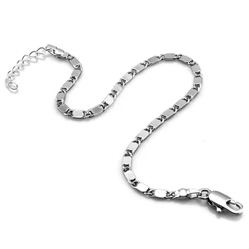 Fashion Simple Silver Lady Bracelet Women Choker Bracelet Pendants Femme Wholesale Girl Silver Chain jewelry gifts
Fashion Simple Silver Lady Bracelet Women Choker Bracelet Pendants Femme Wholesale Girl Silver Chain jewelry gifts