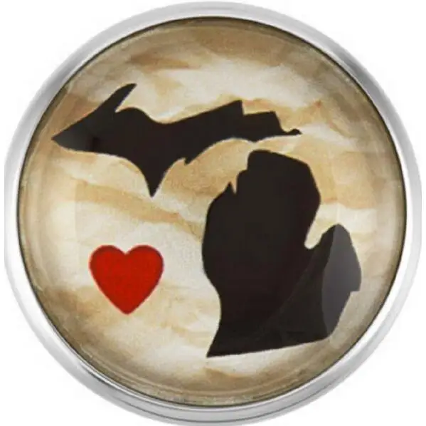 20Pcs/lot Love Michigan State Glass Snap Button Jewelry Fit For 18/20mm Snap Bracelets&bangles Necklace Jewelry
20Pcs/lot Love Michigan State Glass Snap Button Jewelry Fit For 18/20mm Snap Bracelets&bangles Necklace Jewelry