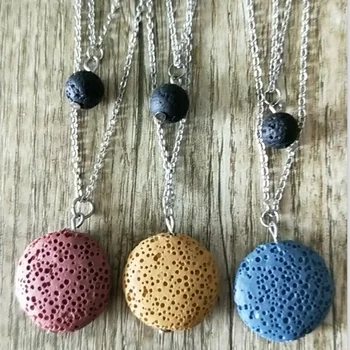 10pcs) Oblate Lava Stone Diffuser Necklace Aromatherapy Jewelry Essential Oil Double Layer Lava Stone Diffuser Necklace 9 color
10pcs) Oblate Lava Stone Diffuser Necklace Aromatherapy Jewelry Essential Oil Double Layer Lava Stone Diffuser Necklace 9 color