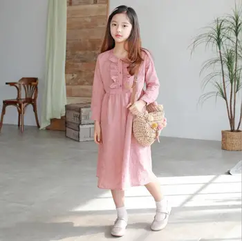2019 Korean style wholesale girls ruffles dress cotton fashion spring girls dresses 3-8t B123
2019 Korean style wholesale girls ruffles dress cotton fashion spring girls dresses 3-8t B123