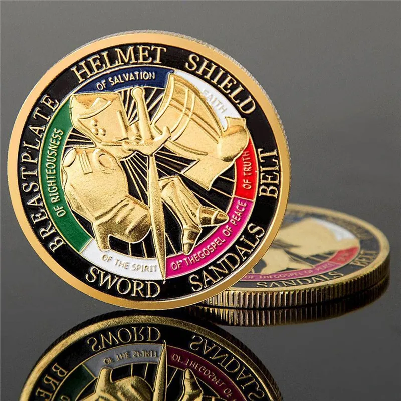 Put on the Whole Armor of God / Ephesians 6-13-17 Challenge Coin 50pcs/lot DHL free shipping
Put on the Whole Armor of God / Ephesians 6-13-17 Challenge Coin 50pcs/lot DHL free shipping