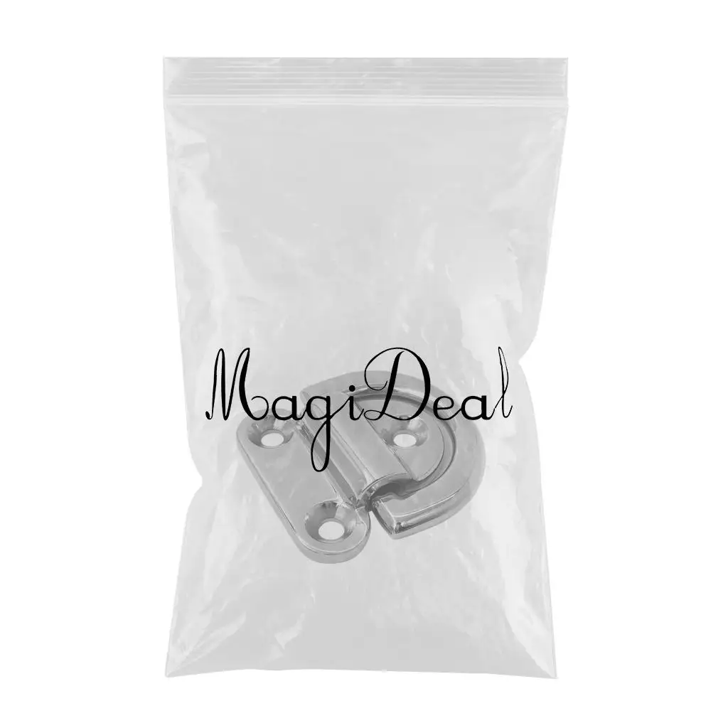 316 stainless steel D ring/ 6mm Folding Pad Eye Deck Lashing Ring Staple Cleat for Trailer Marine Boat 316 stainless steel D ring/ 6mm Folding Pad Eye Deck Lashing Ring Staple Cleat for Trailer Marine Boat