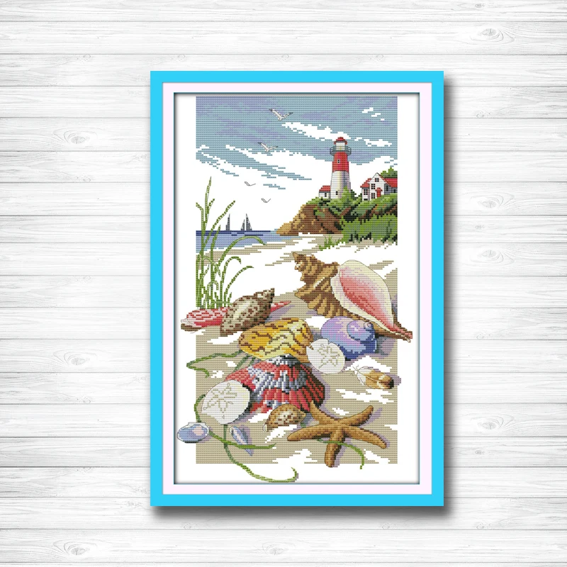 Sailing shell light tower seaside diy painting dmc 14CT 11CT counted cross stitch Needlework Set Embroidery kits Home decor
Sailing shell light tower seaside diy painting dmc 14CT 11CT counted cross stitch Needlework Set Embroidery kits Home decor