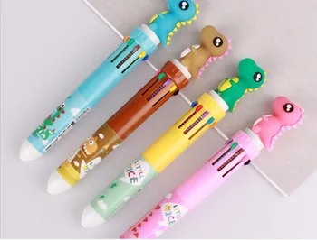cute Dinosaur Multicolor press ballpoint pen 10 in 1 color cute cartoon pen school prize gift student ballpoint pen 30pc/lot
cute Dinosaur Multicolor press ballpoint pen 10 in 1 color cute cartoon pen school prize gift student ballpoint pen 30pc/lot