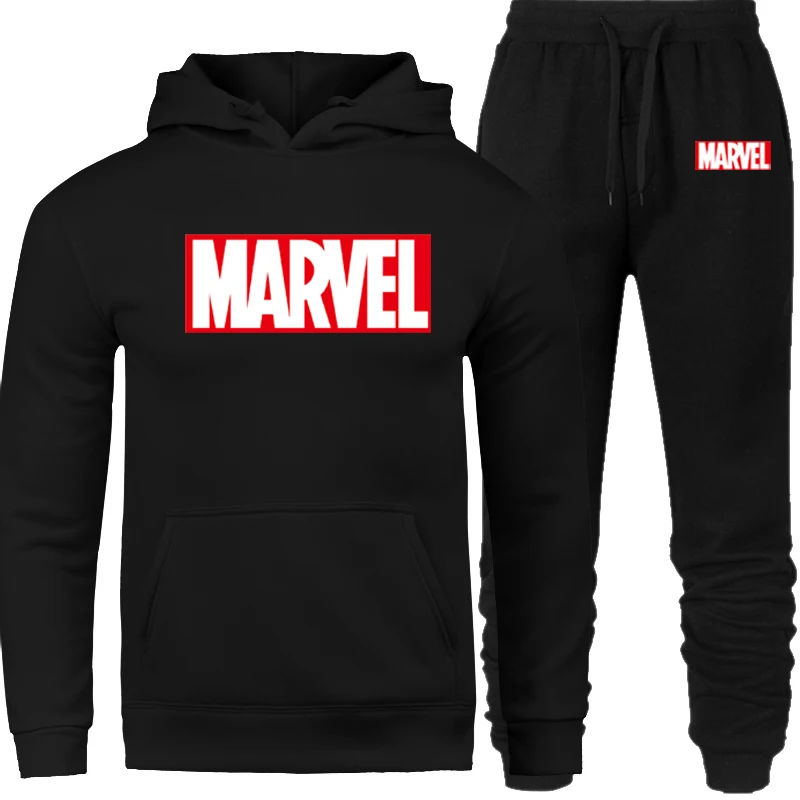 2019 Men Tracksuit Set Winter Fleece Hood Print Marvel Jacket+Pants Sweatshirts Male 2 Piece Set Hoodies Sporting Suit Coat
2019 Men Tracksuit Set Winter Fleece Hood Print Marvel Jacket+Pants Sweatshirts Male 2 Piece Set Hoodies Sporting Suit Coat