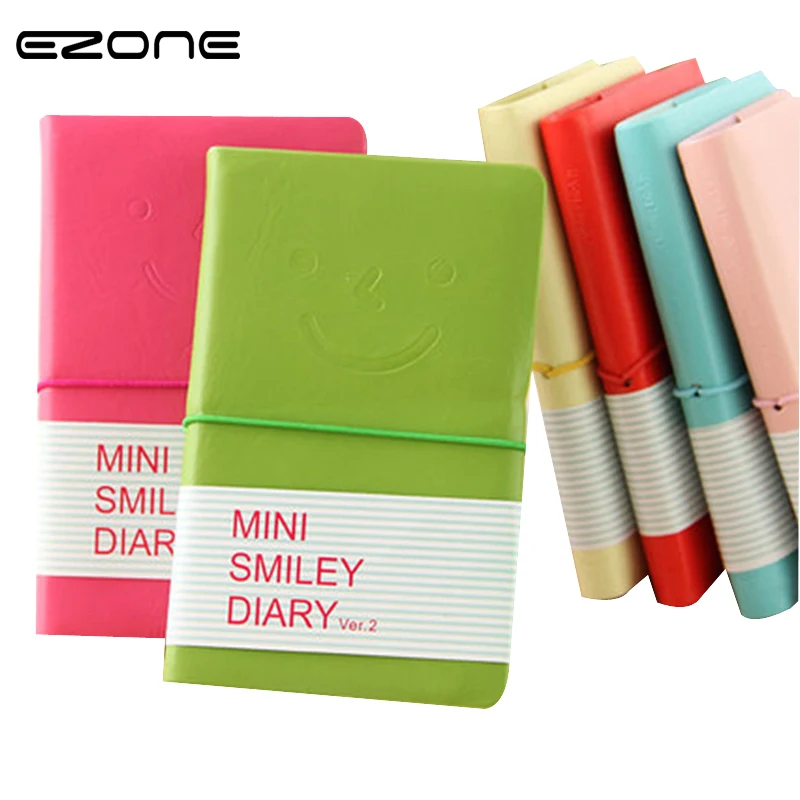 EZONE 1PC Charming Mini Smiley Paper Notebook Candy Colors Fashion Cute Memo Book PU leather Note Pads Stationery Random Color
EZONE 1PC Charming Mini Smiley Paper Notebook Candy Colors Fashion Cute Memo Book PU leather Note Pads Stationery Random Color