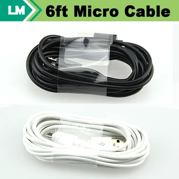 6ft 2m Micro USB Data Sync Charging Cable for Samsung Galaxy S7 S6 S5 Note 4 5 7 LG HTC Sony Lenovo Charger Adapter 100pcs/lot
6ft 2m Micro USB Data Sync Charging Cable for Samsung Galaxy S7 S6 S5 Note 4 5 7 LG HTC Sony Lenovo Charger Adapter 100pcs/lot