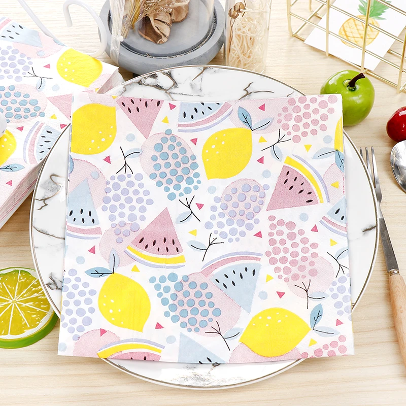 10pcs Watermelon fruit food-grate Printed napkin paper servilletas decoupage decorated Virgin Wood Tissue 33*33cm
10pcs Watermelon fruit food-grate Printed napkin paper servilletas decoupage decorated Virgin Wood Tissue 33*33cm
