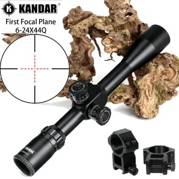 KANDAR 6-24X44Q Hunting Riflescopes w/ Picatinny Rail Mount Rifle Scope Red Illuminated Glass Etched 30mm Tube 85-92 Eye Relief
KANDAR 6-24X44Q Hunting Riflescopes w/ Picatinny Rail Mount Rifle Scope Red Illuminated Glass Etched 30mm Tube 85-92 Eye Relief