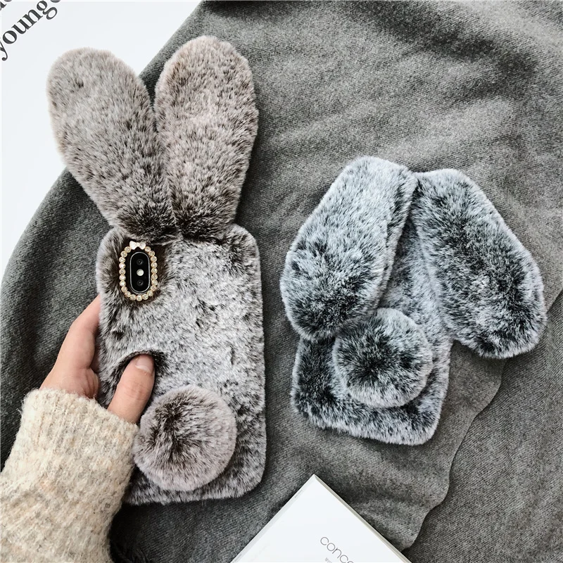 Zxtrby phone Case for iPhone X XR XS Max Case 3D Rabbit Ears Furry fluffy Warm Case for iPhone 6 6S 7 8 Plus Soft Mobile Bag
Zxtrby phone Case for iPhone X XR XS Max Case 3D Rabbit Ears Furry fluffy Warm Case for iPhone 6 6S 7 8 Plus Soft Mobile Bag