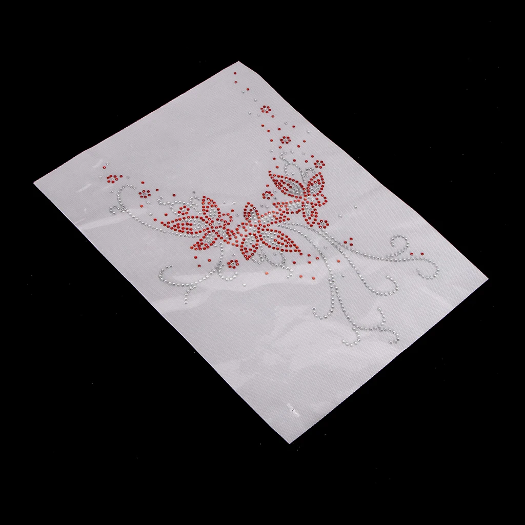 Fashion Hotfix Rhinestones,Heat Transfer Design Iron on Motifs,Rhinestone Applique Patch Sewing Accessories