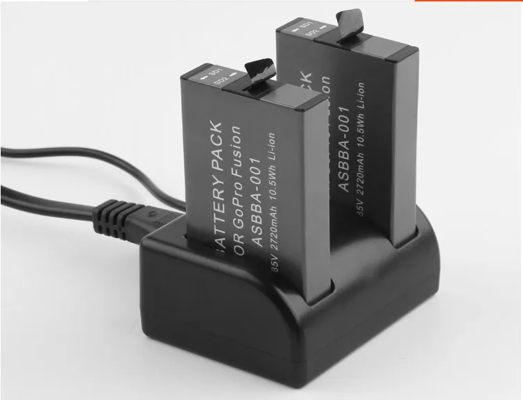 2pcs 2720mAh GoPro Fusion Battery Batteriers +EU/US cable + Dual Charger for Gopro Fusion 360-Degree Action Camera accessories
2pcs 2720mAh GoPro Fusion Battery Batteriers +EU/US cable + Dual Charger for Gopro Fusion 360-Degree Action Camera accessories