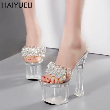 Womens Sandal Platforms Shoes 18cm High Heel Slippers Fashion Transparent Heels Summer Crystal Heels Women 8cm Platform Sandals
Womens Sandal Platforms Shoes 18cm High Heel Slippers Fashion Transparent Heels Summer Crystal Heels Women 8cm Platform Sandals