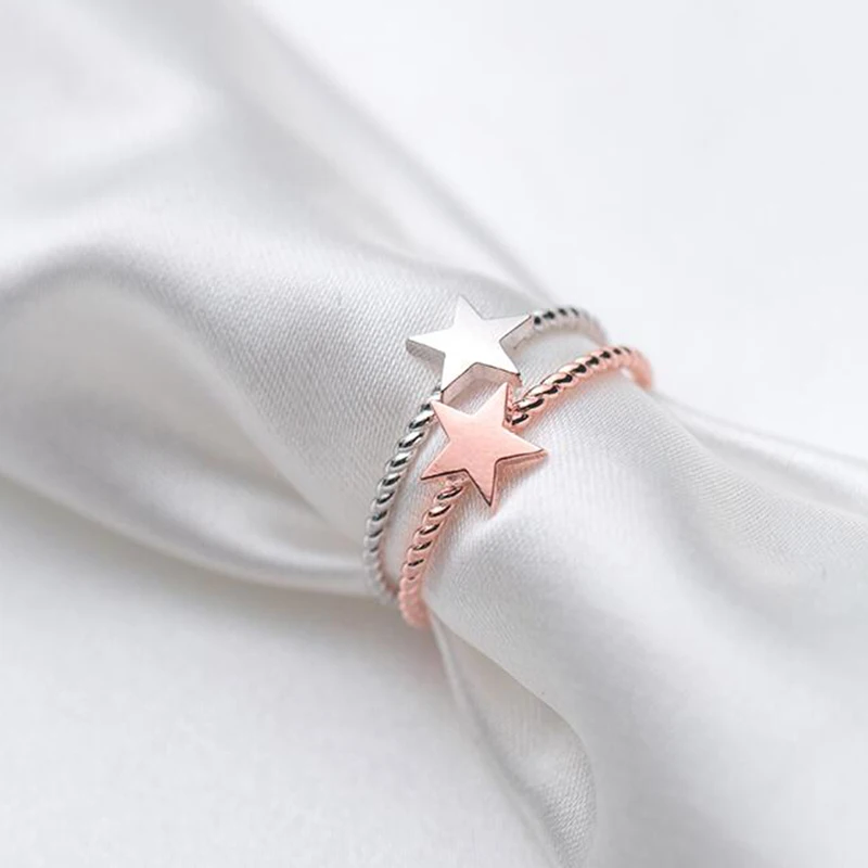 MosDream s925 Silver Ring Simple Star Rope Style Ring Fashion Finger Ring Bands For Women Elegent Jewelry
MosDream s925 Silver Ring Simple Star Rope Style Ring Fashion Finger Ring Bands For Women Elegent Jewelry