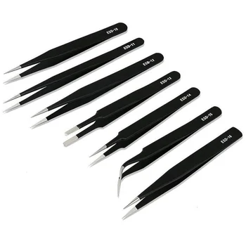Safe Tweezers ESD Anti-static Stainless Steel Electronic Components Tweezers Corrosion Resistant Maintenance Repair Tool
Safe Tweezers ESD Anti-static Stainless Steel Electronic Components Tweezers Corrosion Resistant Maintenance Repair Tool