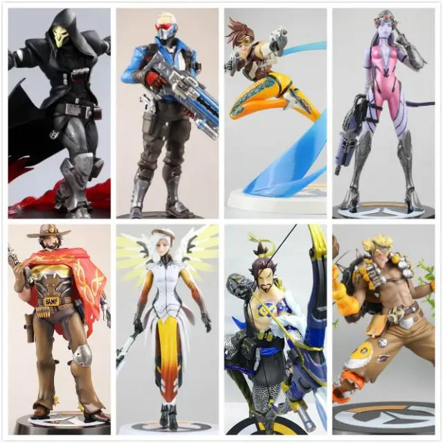 2019 new OW game movie anime Action Figure Tracer death reaper WINSTON/SOLDIER D.VA PVC Statue figurine Overwatching model doll
2019 new OW game movie anime Action Figure Tracer death reaper WINSTON/SOLDIER D.VA PVC Statue figurine Overwatching model doll