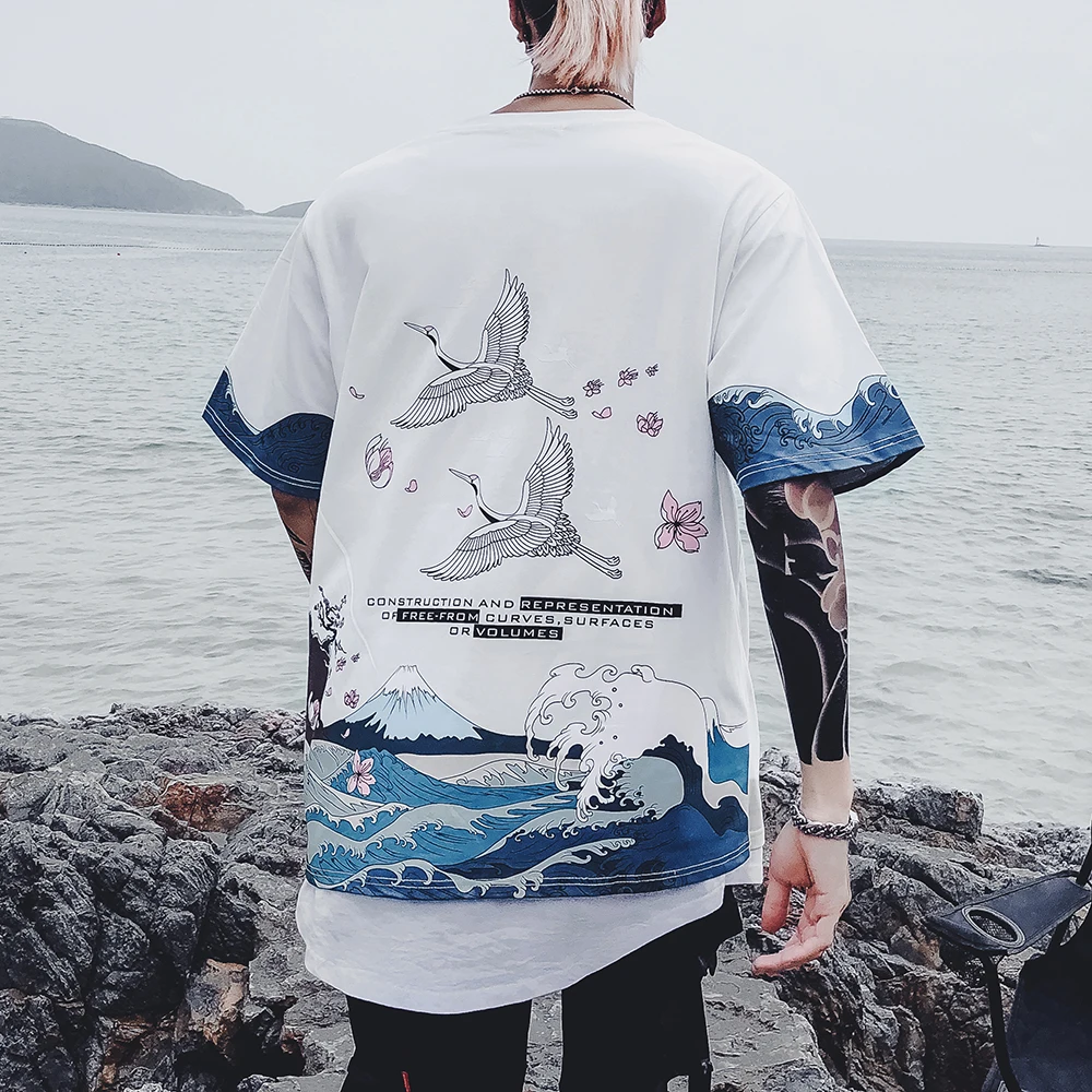 Crane Cherry Flowers Printed Men Tshirts Harajuku Retro Ukiyo E Koi Crap Tee Shirt Men Women Summer Streetwear Beach T-shirt
Crane Cherry Flowers Printed Men Tshirts Harajuku Retro Ukiyo E Koi Crap Tee Shirt Men Women Summer Streetwear Beach T-shirt
