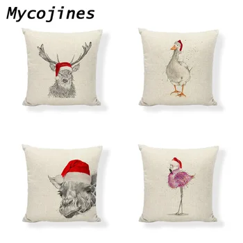 Celebrate Christmas Pillow Cover Animal Cushion Cover Flamingo Elk Duck Hedgehog Pattern Pillow Case Home Decor Sofa Chair Bed
Celebrate Christmas Pillow Cover Animal Cushion Cover Flamingo Elk Duck Hedgehog Pattern Pillow Case Home Decor Sofa Chair Bed