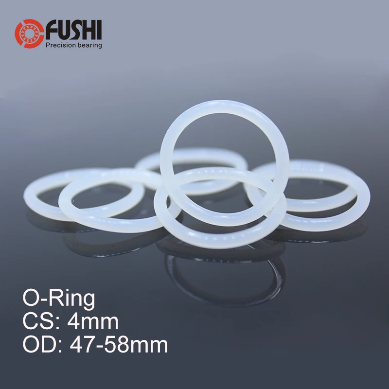 CS4mm Silicone O RING OD 47/48/49/50/51/52/53/54/55/56/57*4 mm 50PCS O-Ring VMQ Gasket seal Thickness 4mm ORing White Red Rubber
CS4mm Silicone O RING OD 47/48/49/50/51/52/53/54/55/56/57*4 mm 50PCS O-Ring VMQ Gasket seal Thickness 4mm ORing White Red Rubber