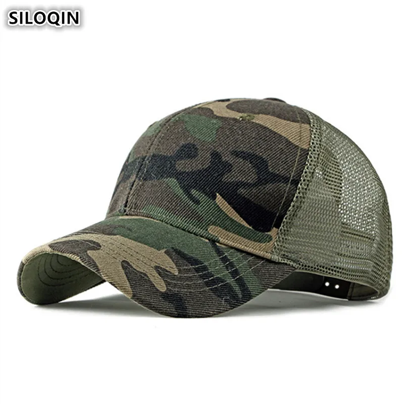 SILOQIN Snapback Cap Camouflage Hat Women's Ponytail Mesh Breathable Baseball Cap Adjustable Size Men's Ventilation Net Caps
SILOQIN Snapback Cap Camouflage Hat Women's Ponytail Mesh Breathable Baseball Cap Adjustable Size Men's Ventilation Net Caps