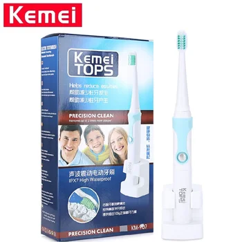 Kemei KM-907 Ultrasonic Toothbrush Waterproof Rechargeable Electric Toothbrush with 3 Heads Oral Hygiene Dental Care Irrigator
Kemei KM-907 Ultrasonic Toothbrush Waterproof Rechargeable Electric Toothbrush with 3 Heads Oral Hygiene Dental Care Irrigator