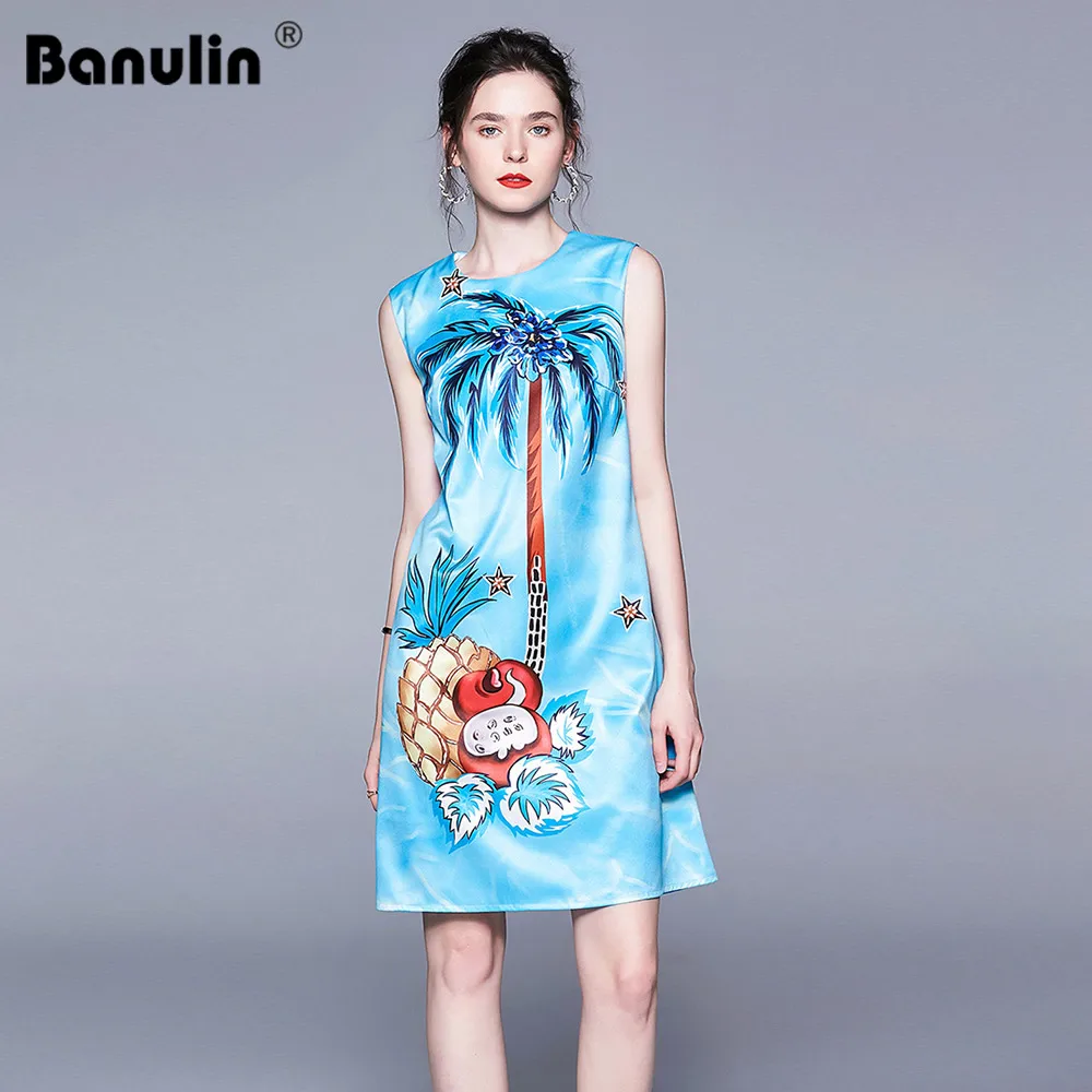 Banulin High Quality Runway Party Short Dress Women Summer Fashion Sexy Sleeveless Mini Floral Print Short Sleeve Beach Dress
Banulin High Quality Runway Party Short Dress Women Summer Fashion Sexy Sleeveless Mini Floral Print Short Sleeve Beach Dress