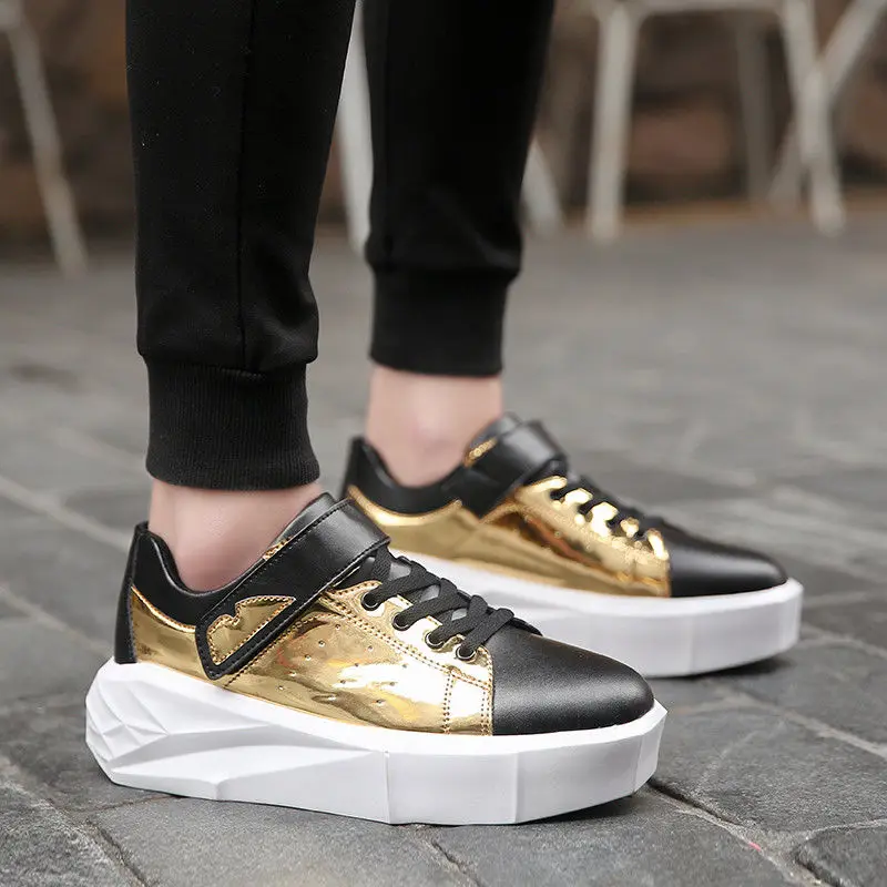 Korean Men's Platform Creepers Lace Up Round Toe Breathable Wedge Med Heel Shoes A140
Korean Men's Platform Creepers Lace Up Round Toe Breathable Wedge Med Heel Shoes A140