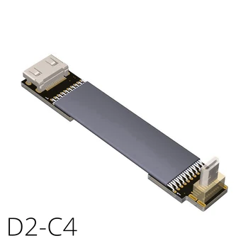 Cabo Micro HDMI Right Angle 90 Degree Male To Mini HDMI Female Converter Cable Extension 10/20/30/50/100cm V2.0 60Hz D2C4
Cabo Micro HDMI Right Angle 90 Degree Male To Mini HDMI Female Converter Cable Extension 10/20/30/50/100cm V2.0 60Hz D2C4