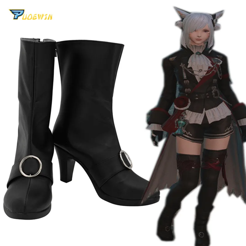 Final Fantasy XIV FF14; Черные маги; Ботинки для костюмированной вечеринки; Черная обувь; Обувь на заказ
Final Fantasy XIV FF14; Черные маги; Ботинки для костюмированной вечеринки; Черная обувь; Обувь на заказ