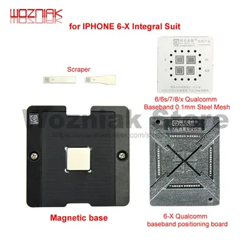 Magnetic Baseband Tin Platform for IPHONE Qualcomm 6/6P/6S/6SP/7/7P/8/8P/X Baseband BGA Repair Steel Net
Magnetic Baseband Tin Platform for IPHONE Qualcomm 6/6P/6S/6SP/7/7P/8/8P/X Baseband BGA Repair Steel Net