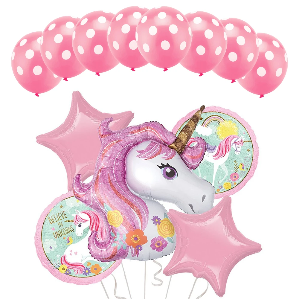 15pcs/Set Unicorn Balloon with Happy Birthday Latex Dot Balloons Birthday Party Decorations for Kids Unicorn Party Favors Toy
15pcs/Set Unicorn Balloon with Happy Birthday Latex Dot Balloons Birthday Party Decorations for Kids Unicorn Party Favors Toy